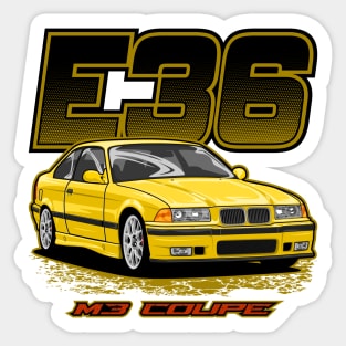 E36 M3 Coupe Sticker